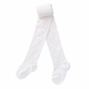 Bébi harisnyanadrág 3d sok szíves fehér