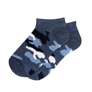 Felnőtt titokzokni terep minta kék