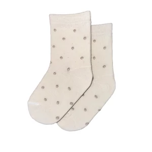 Baba zokni/Bokazokni latte alap pöttyös