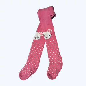 Bébi harisnyanadrág sötét rózsaszín egér