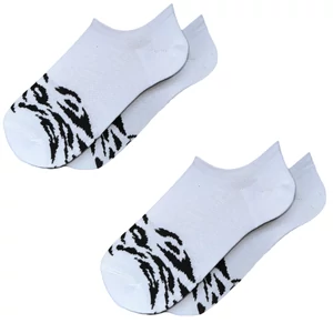 Női szuper titokzokni 2pár zebra fehér