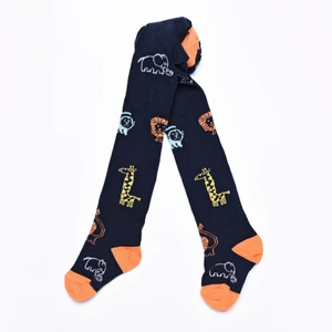 Bébi harisnyanadrág sötétkék állatok