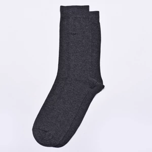 Felnőtt bokazokni frottír talpú sötétszürke