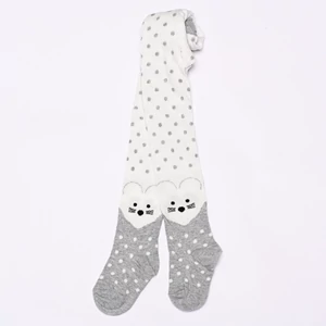 Bébi harisnyanadrág szürke pöttyös egér