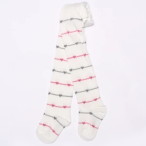 Bébi harisnyanadrág vaj lurex szív