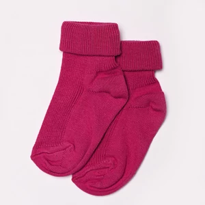 Baba zokni/Bokazokni visszahajtott pink