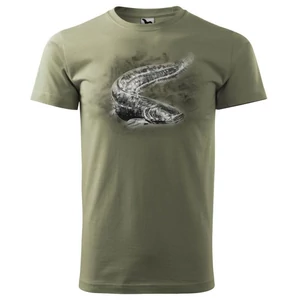 Férfi póló khaki harcsa