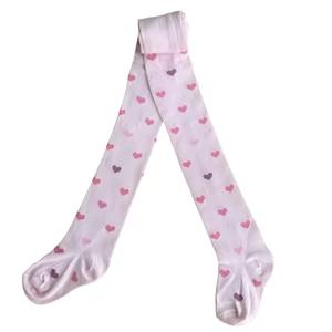Gyermek harisnyanadrág rózsa alap színes szíves 