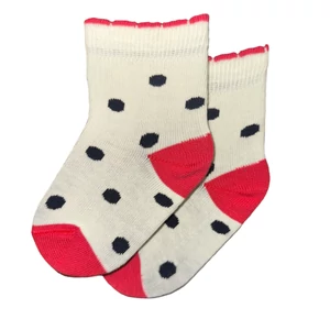 Baba zokni/Bokazokni vaj-sötétkék pöttyös