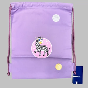 Tornazsák zebra lila