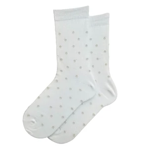 Kamasz bokazokni latte alap lurex pöttyös