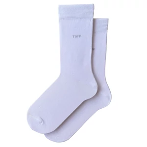Férfi bokazokni topp design fehér