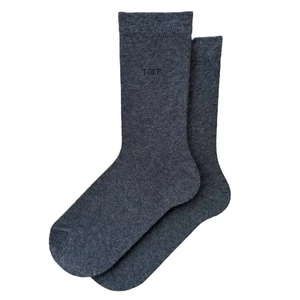 Egyszínű kamasz bokazokni s.szürke