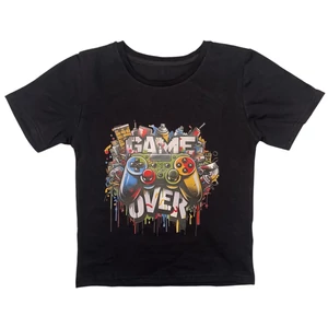 Baba / Gyermek póló fekete game over