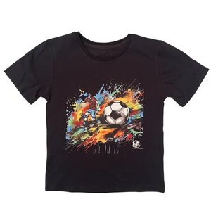 Baba / Gyermek póló fekete futballista 