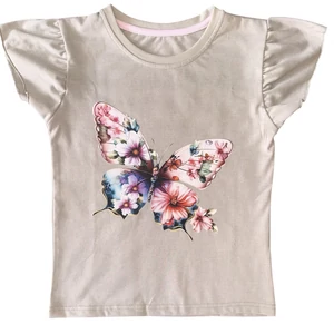 Baba / Gyermek póló beige pillangó