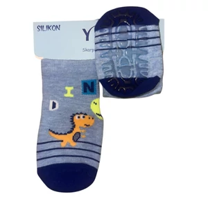 YO! Baba csúszásgátló bokazokni színes dínó