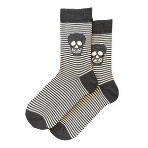 Női bokazokni lurex koponya Női bokazokni lurex koponya