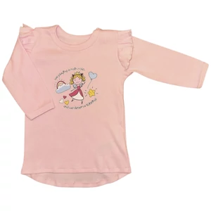 Baba 3/4-es ujjú felső rózsaszín alap hercegnő