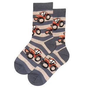 Gyermek bokazokni farmerkék csíkos traktor