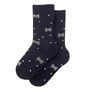 Gyermek bokazokni sötétkék alap sok masni