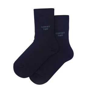 Comfort elasztikus bokazokni sötétkék