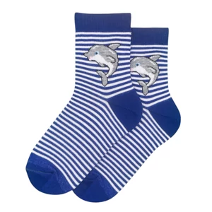 Gyermek rövidebb szárú bokazokni delfin