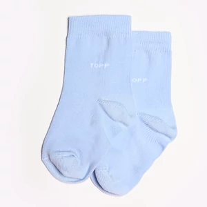 Egyszínű világoskék Baba zokni/Bokazokni