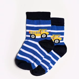 Baba zokni/Bokazokni kék csíkos billenő