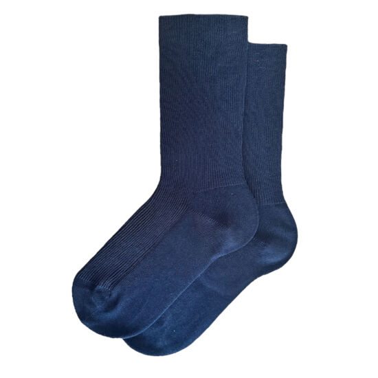 100% pamut zokni gumírozás nélkül sötétkék