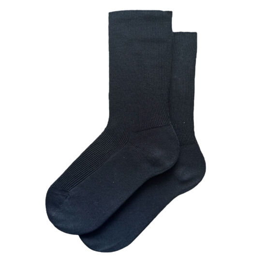 100% pamut zokni gumírozás nélkül fekete