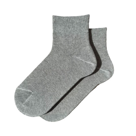 Felnőtt rövid szárú zokni világos szürke