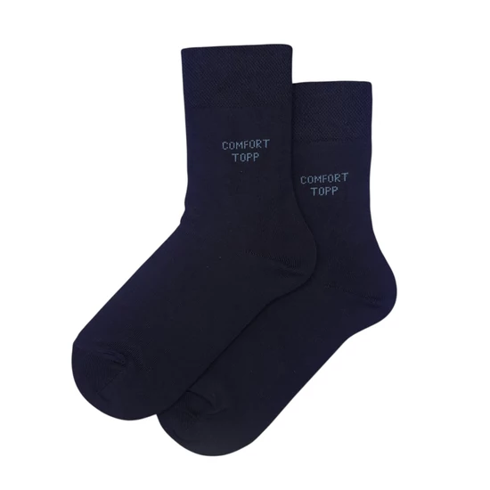 Comfort elasztikus bokazokni sötétkék
