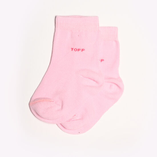 Egyszínű rózsaszín Baba zokni/Bokazokni